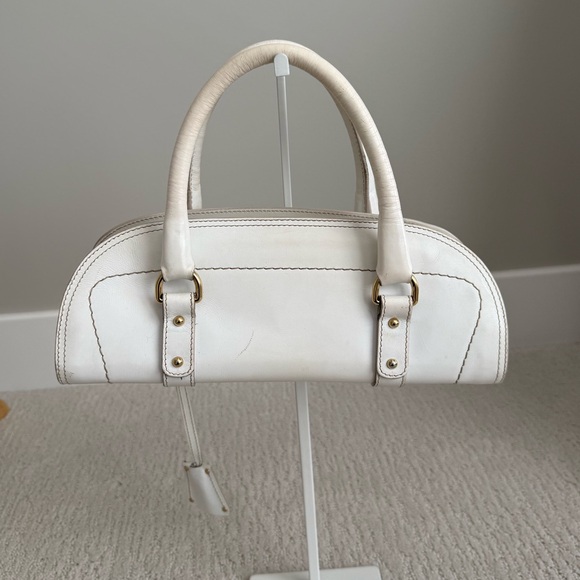 Vintage Dolce & Gabbana long east west leather bag with lock and keys - Picture 2 of 14